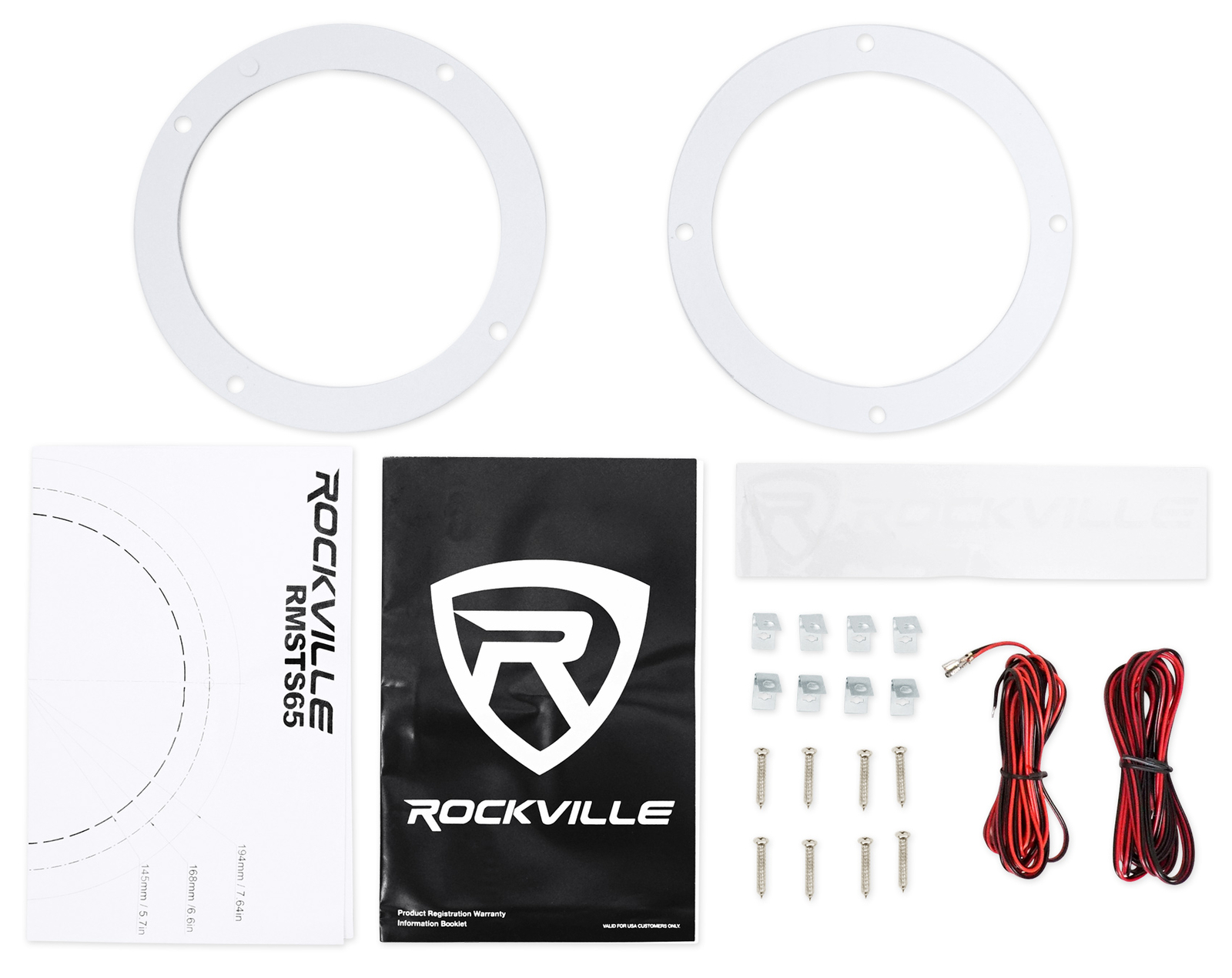 4 Морские лодочные колонки Rockville RMSTS65W 65 мощностью 1600 Вт 6-канальный усилитель Комплект усилителей