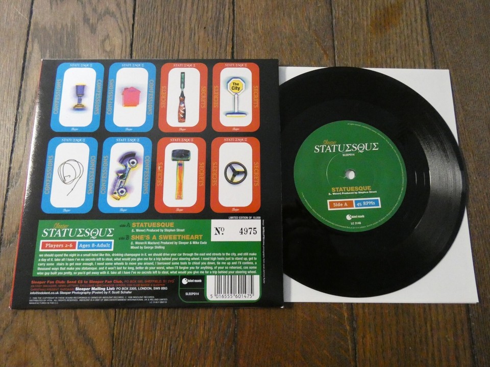 SLEEPER STATUESQUE / SHE'S A SWEETHEART LIMITED EDITION + POSTER