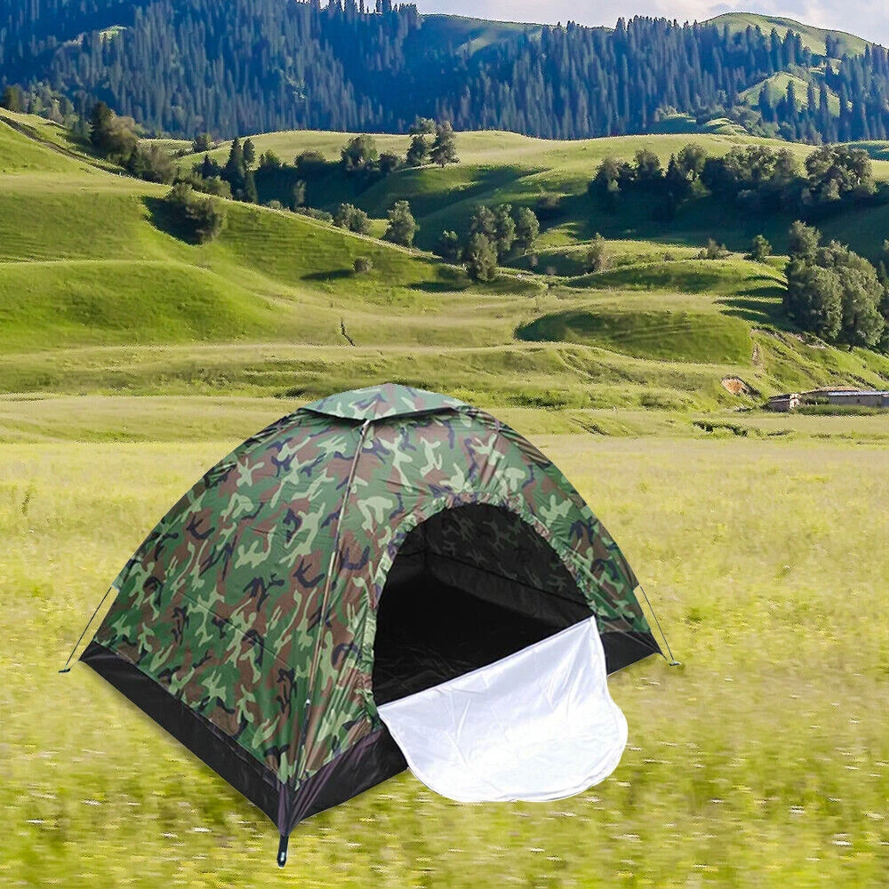 Fishing Tent for 2 Persons, Carp Tent, Weatherproof Tent without Base, Camouflage, Set Up and Dismantled Only in 30 Seconds