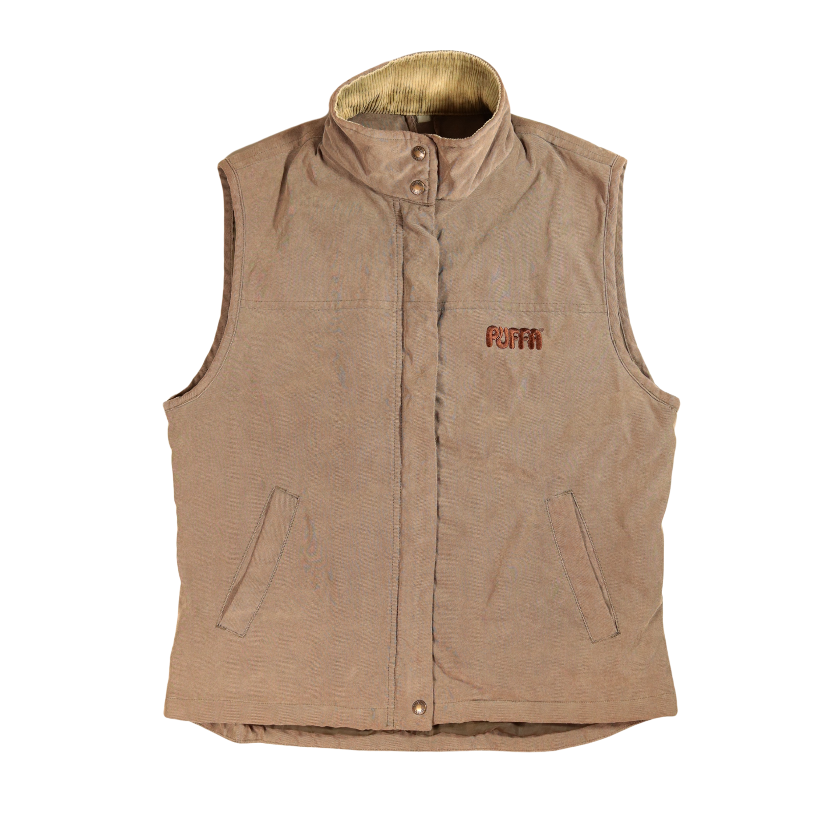 PUFFA Padded Gilet Khaki Green Size Medium Unisex Farmer Stable Equestrian Vibe