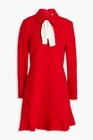 RED VALENTINO Pussybow Crepe Mini Dress Red IT 44 UK 12 RRP £655