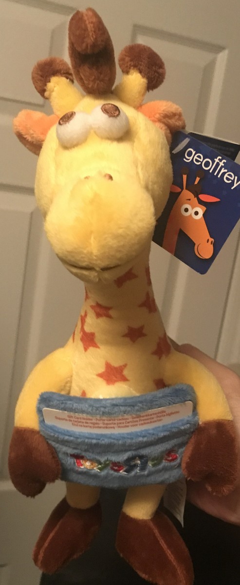 Toys R US Geoffrey Giraffe Yellow Stars Gift Card Holder 13