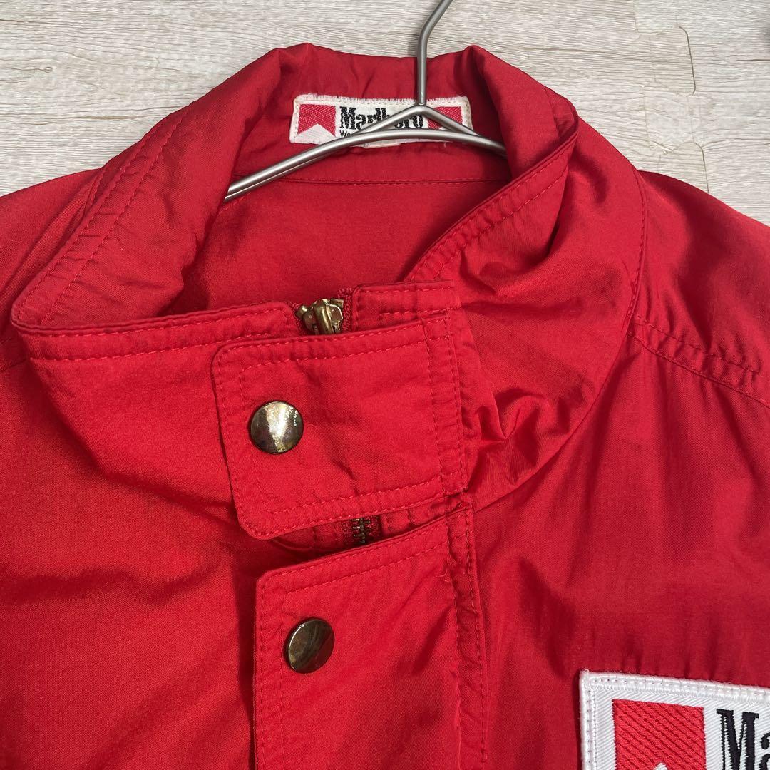 【グランジ系】Marlboro Classics 赤ジャケット Marlboro 80s Racing Jacket Red M Size - Vintage MotoGP Rare
