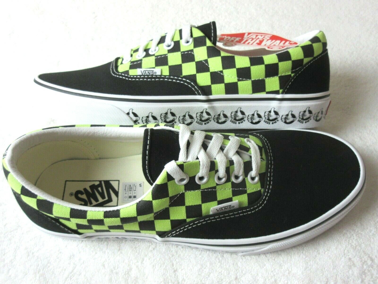 vans era black checkerboard