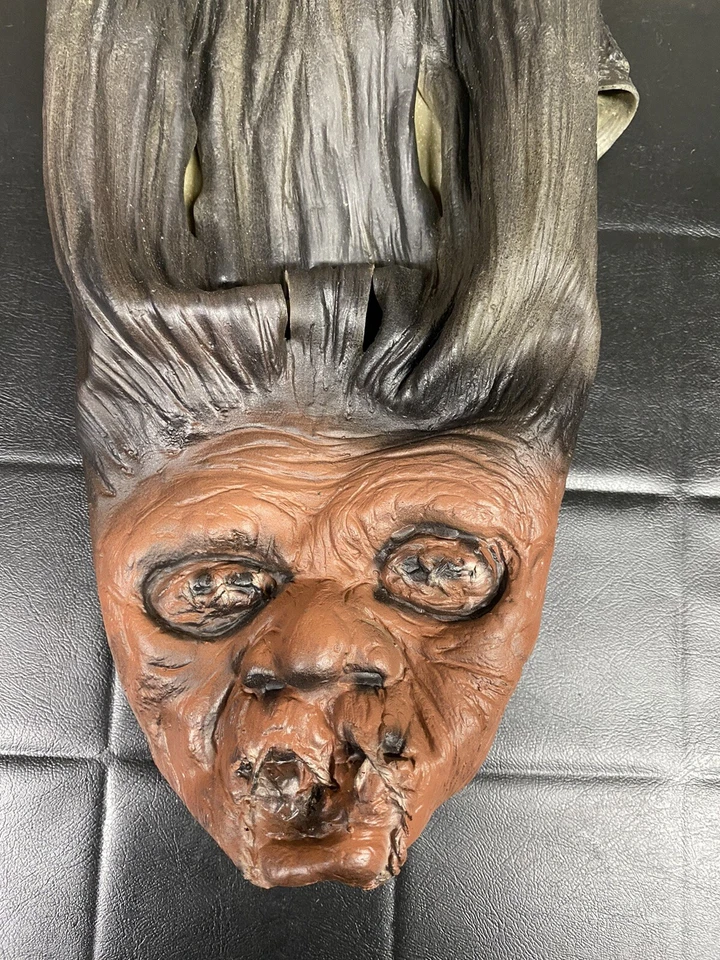 Shrunken Head Rubber Mask 1992 Rubie’s Costume Co New With Tag Halloween Prop - Image 4 of 4