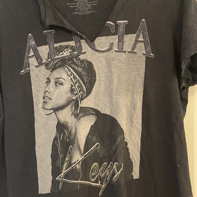 Sサイズ Alicia keys Tシャツ Alicia Keys T-Shirt American Singer Shirt Vintage R&B