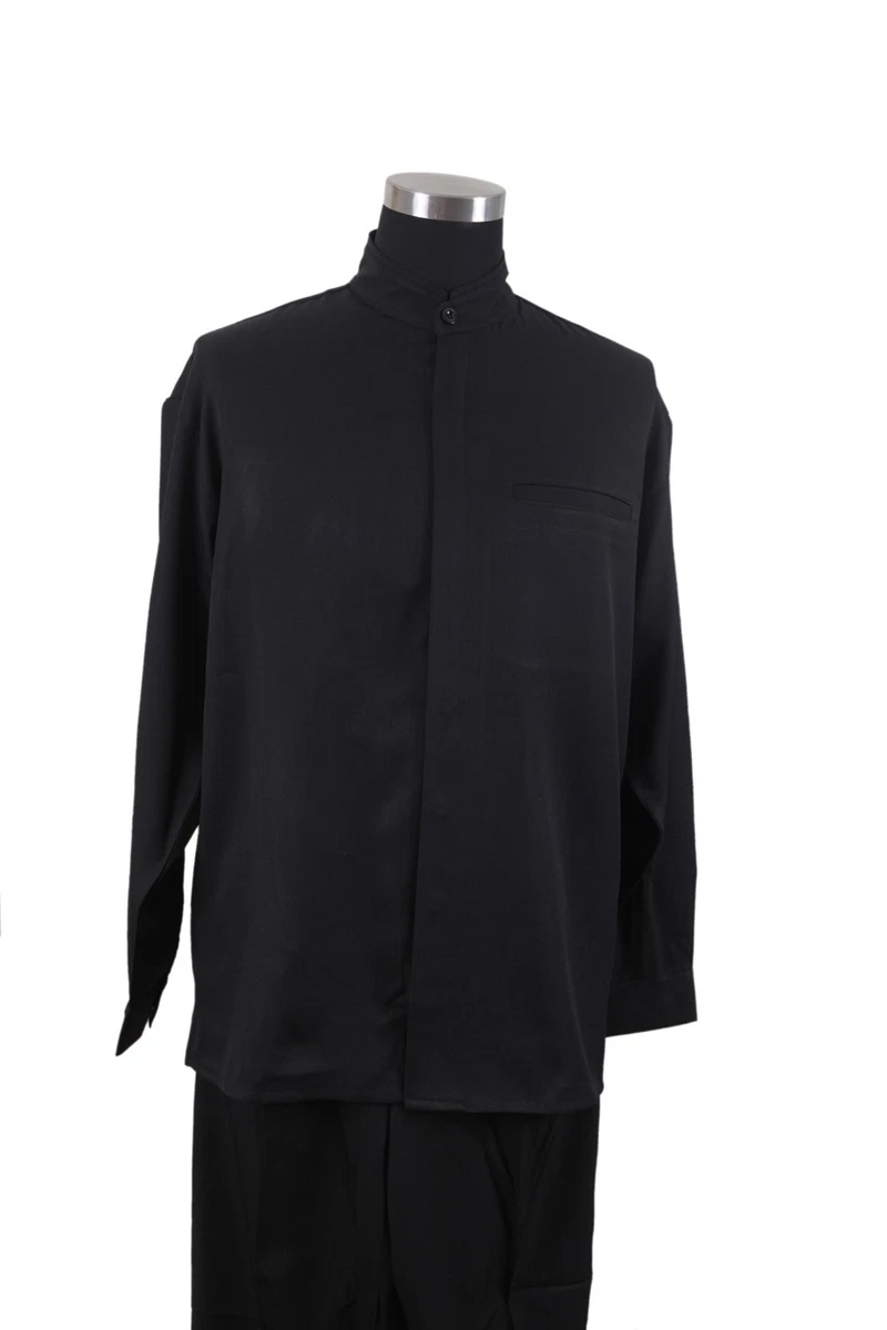 Polyester Black Collarless Dress Shirts for Men for sale | eBay Polyester Black Collarless Dress Shirts for Men for sale | eBay