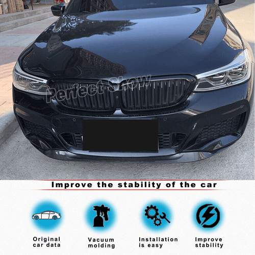 Spoiler labbro anteriore in carbonio spoiler spada spoiler per BMW Serie 6 GT G32 pacchetto M - Foto 2 di 13