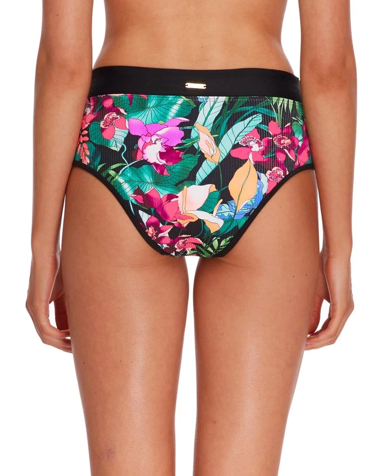 Body Glove 267811 Mujer Selva Retro Negro Bikini Parte Inferior Traje de Baño Talla S Foto 3 de 3