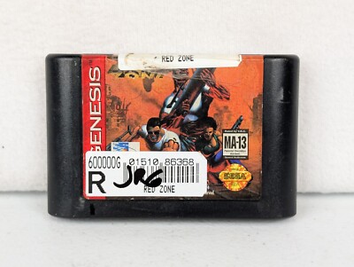 Red Zone (Sega Genesis, 1994) Authentic, Tested, Working