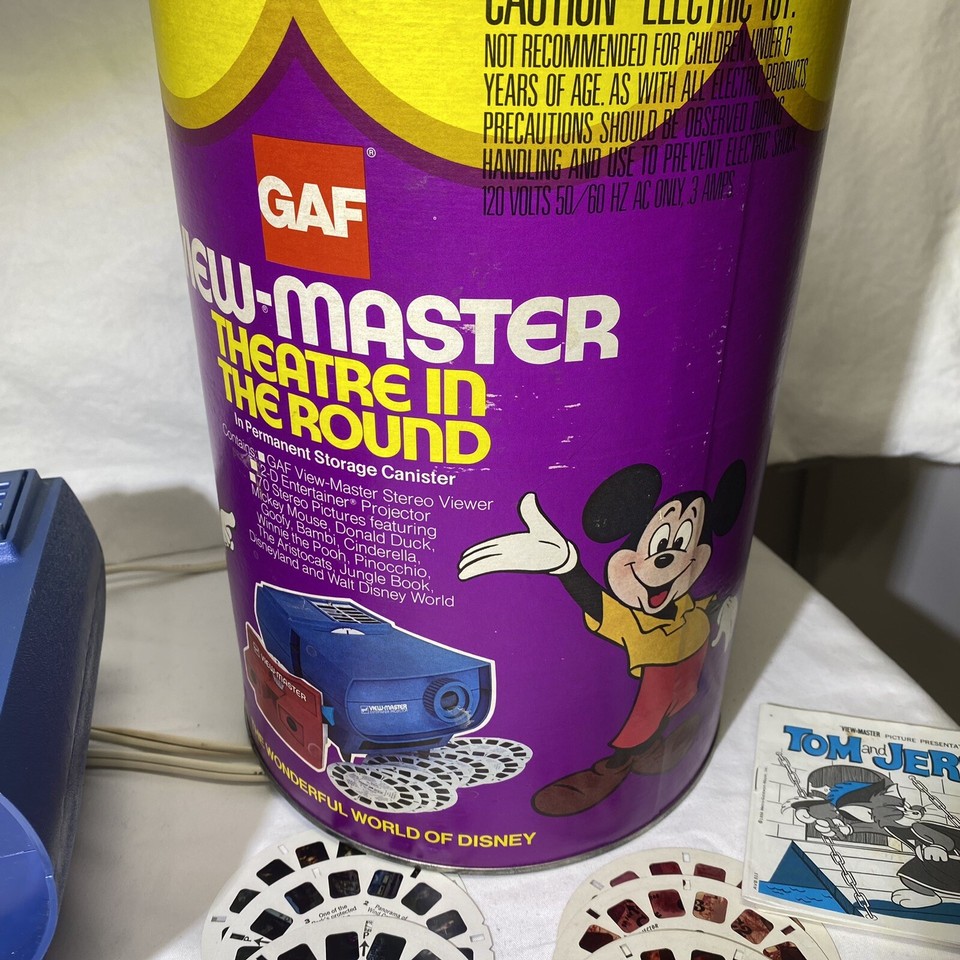 Vintage View-Master Projector 45+ Discs Disney & National Parks READ ...