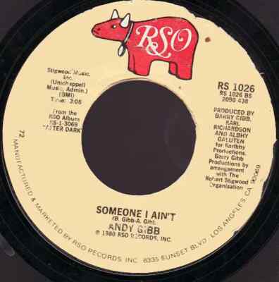 Andy Gibb & Olivia Newton-John I Cant Help It 72 Vinyl Single 7inch RSO