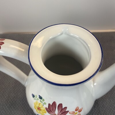 HEREND VILLAGE POTTERY HUNGARY FLORAL PATTERN COFFEE POT
