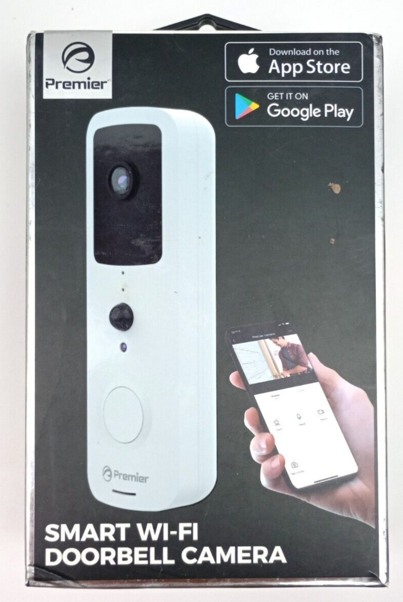 Premier Smart WiFi Doorbell with Infrared Video Camera PWIFVDB-image