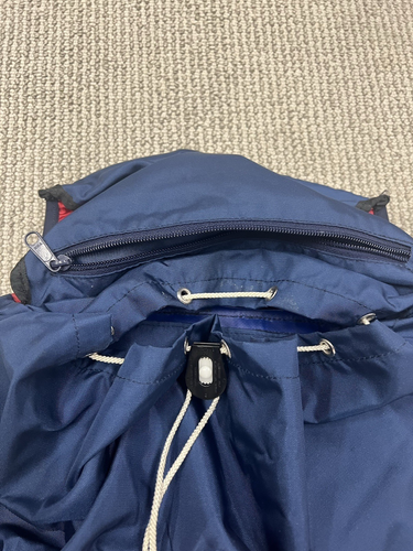 Vintage Deuter air comfort Hiking Trail Camping Backpack Red Navy 80's retro - Picture 6 of 18