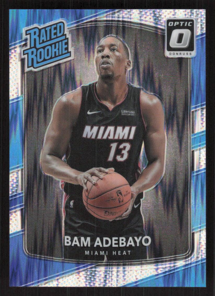 2017 DONRUSS OPTIC BAM ADEBAYO 187 MINT RATED ROOKIE SHOCK BASKETBALL MIAMI HEAT