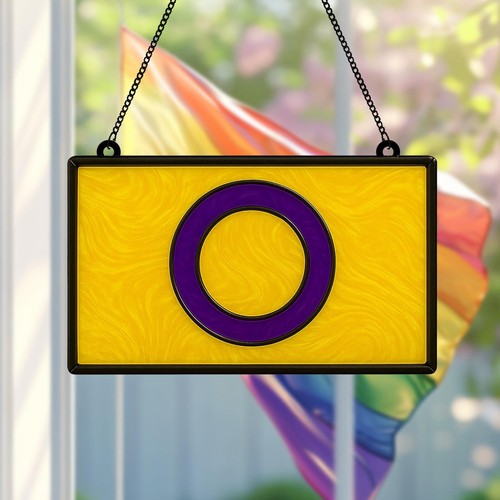 Pansexual Pride Flag Acrylic Suncatcher LGBTQ+ Visibility Home Decor