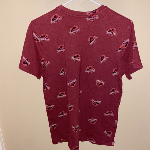Jurassic World Jurassic Park Shirt Adult Small Gray T-shirt Tee Dinosaur AOP S - Picture 4 of 4