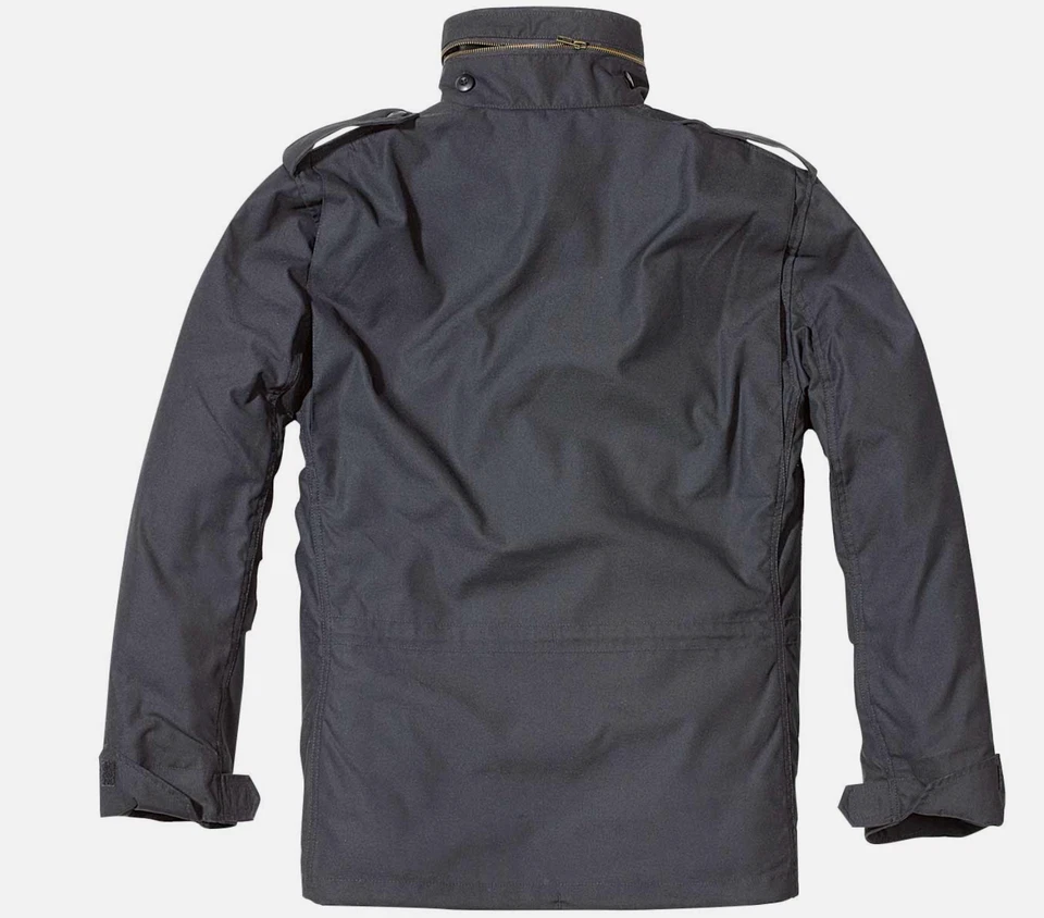 BRANDIT M65 Black Jacket 3XL Mens Field Military Coat Removable Lining Urban - Image 2 of 4