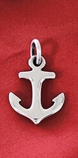 Retired James Avery Rare Anchor Sterling Silver Pendant Nice Size!