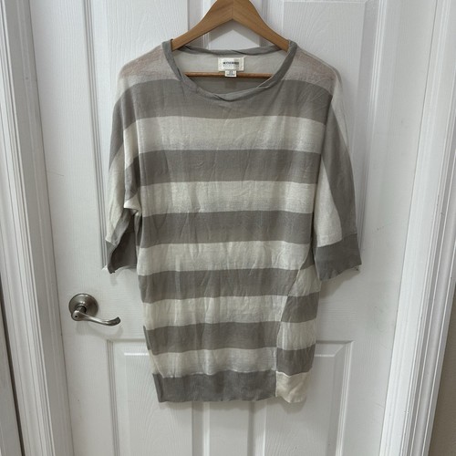 Motherhood Maternity 3/4 Sleeve Beige and Taupe Lightweight Sweater size M