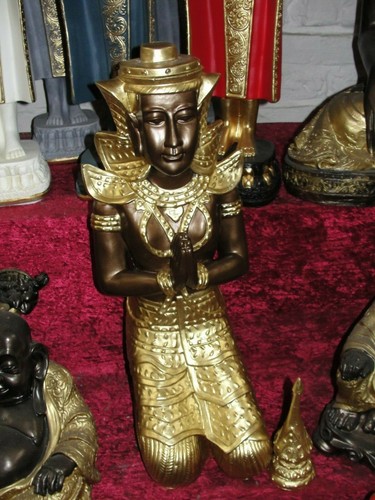 Thailändischer Garten Buddha Groß Asien Skulptur Tempelwächter Thailand Figur 40 - Bild 1 von 5