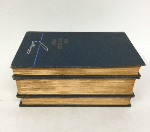 Vtg Hemingway 3 Book Set For Whom The Bell Tolls Sun Also Rises Farewell To Arms - Picture 3 of 24