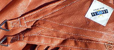 Coolaroo Sonnensegel Dreieck 3,6 m terracotta economy NEU