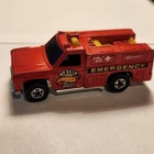 Vintage 1974 Hot Wheels Emergency Squad Fire Truck, Squad 51, Blackwalls