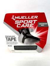Mueller Kinesiology Tape 2" x 98.4 ft/ 5cm x 30m Continuous Roll BLACK New
