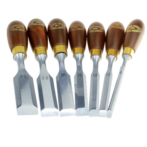 Crown Tools 174RBX Butt Chisel Set, 7-Piece