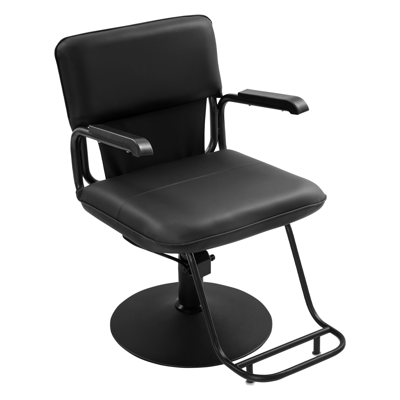 Salon Styling Chair, 360° Swivel Barber Chair, Adjustable Beauty Chair black