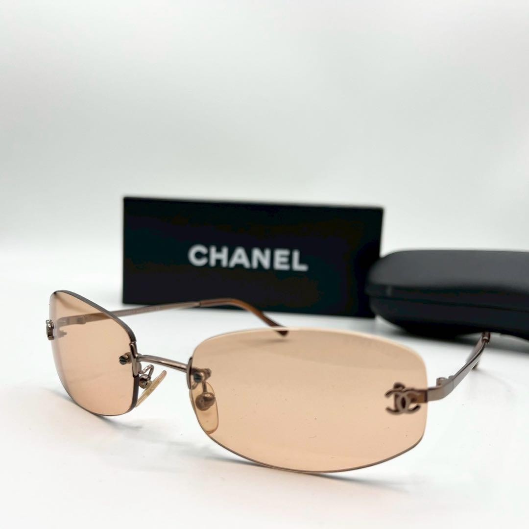 CHANEL Accessories: Sunglasses, Rimless, Coco Mark,