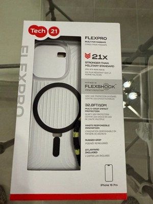 Tech21 FlexPro iPhone 16 Pro Clear Case w/Black Accents - Pre-owned/GOOD Cond