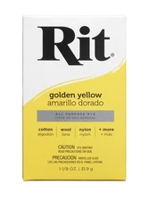 Rit Golden Yellow All Purpose Powder Fabric Dye 1.4 oz Natural Synthetic Blend