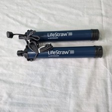 Filtro de agua personal Life Straw de Vestergaard elimina bacterias senderismo nuevo sin etiquetas