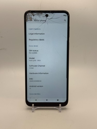 Motorola Moto G 2023 - Black - 64GB - Cricket - Smartphone - Read Description