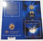 2017 "C" MINTMARK LEST WE FORGET COLOURED  $2 TWO DOLLAR UNC. COIN RAM AUSTRALIA