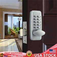 Digital Mechanical Door Lock Code Push Button Keyless Combination Knob Lock Set