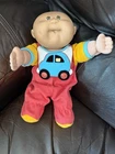 Vtg 1983 Cabbage Patch Preemie Bald Boy Doll Brown Eyes