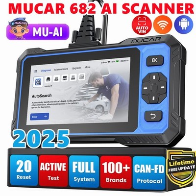 MUCAR 682 Car All System Bidirectional OBD2 Scanner Diagnostic Tool ABS Oil EPB 