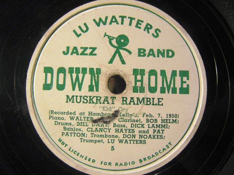 West Coast LU WATTERS JAZZ BAND Clancy Hayes FRANKIE AND JOHNNY/ Muskrat Ramble Foto 2 de 2