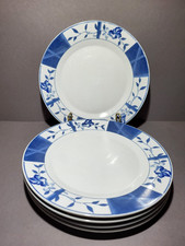 5× Essteller Porzellan, VAN WELL, Wellco Design, Germany, Spülmaschinengeeignet