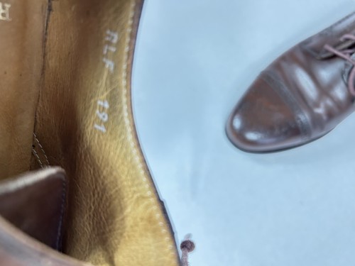 Polo Ralph Lauren Brown Captoe Derby Dress Shoes Men’s Sz 8.5 D - Picture 11 of 22