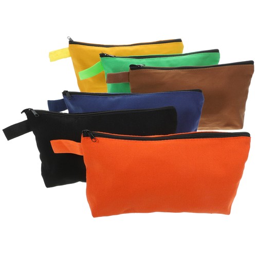 6pz Sacchetto Porta Attrezzi Borsa con Cerniera per Organizzare Strumenti e Accessori - Foto 6 di 12