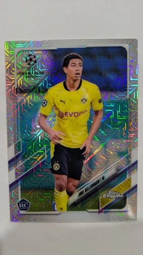 Jude Bellingham 2020-21 Topps UEFA Japan Edition Chrome Rookie Refractor RC #68