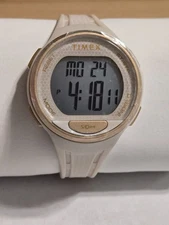 Timex TW5M42300 Rose Gold Rubber Ladies Watch WR50m 40mm NOB