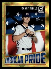 2018 DONRUSS JOHNNY AIELLO AP22 MINT AMERICAN PRIDE GOLD RC 78/99 BASEBALL