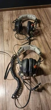 Vintage Audio Com Pilot / Co-Pilot Voice Activated Intercom Headphones Headsets