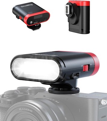 Mini-Kamerablitz Speedlite GN12 für Canon Sony, 2000mAh Akku, OLED, 500 Blitze